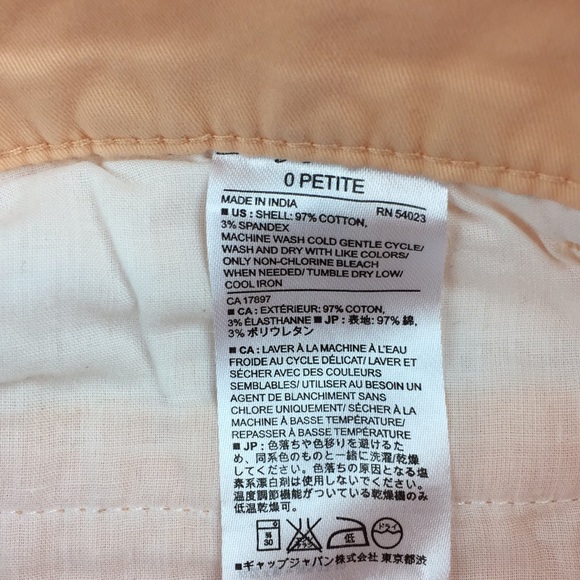 Banana Republic Slim Ankle Orange Pant 0P - Picture 4 of 4